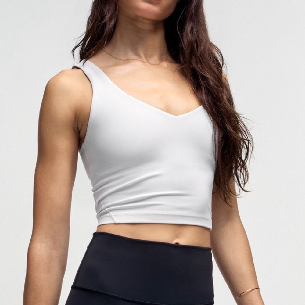 White Lululemon align tank top